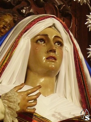 Rostro de la Virgen de los Dolores 
