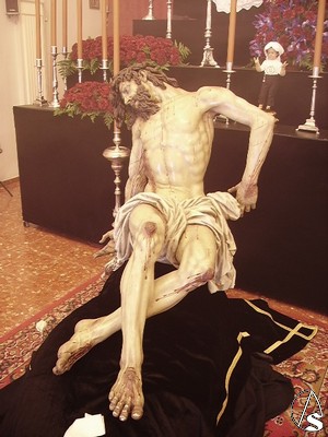 El actual Cristo sustituyó a otro realizado por Pineda Calderón 