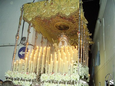 La Virgen de la Palma en su procesión extraordinaria por el cincuentenario fundacional 