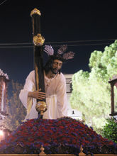 Ntro. Padre Jesús Caido procesionando con motivo del 300 aniversario fundacional 