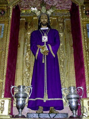Jesús Cautivo fue realizado por el escultor José Alarcón Santa Cruz 