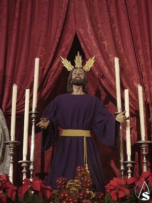 Jesus de la Oración en el huerto en su altar de la parroquia 