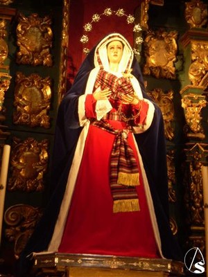 Virgen de la Amargura vestida de hebrea 