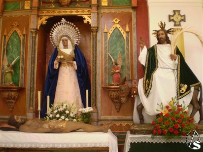 Las imágenes en la Iglesia Parroquial de San Vicente 