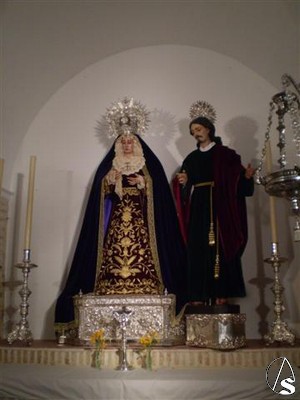 Virgen del Consuelo, consolada por San Juan 