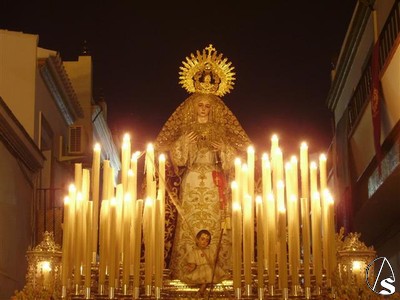 La Virgen de los Dolores en su procesión de Septiembre 