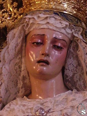 La imagen de la Virgen de los Dolores está atribuida a José Montes de Oca 