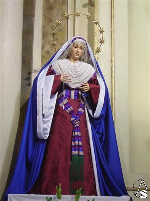 La Virgen de la Alegría vestida de hebrea en cuaresma 
