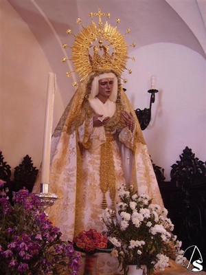  La Virgen del Rosario fue realizada por Manuel Pineda Calderón