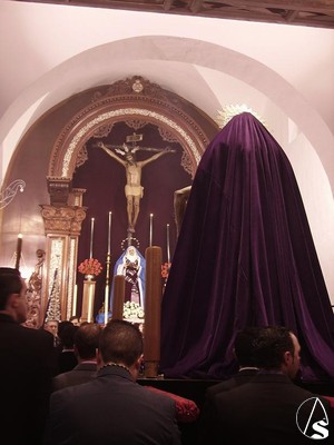 Durante el Via Crucis de 2007 se rezó una de las estaciones en la capilla de San Sebastián 