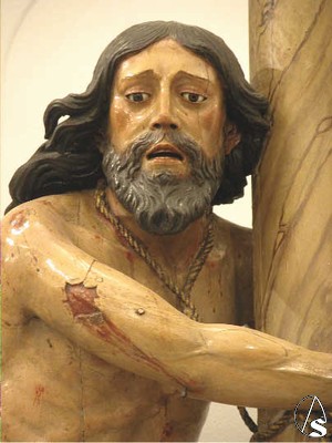 El Cristo atado a la columna tambien es titular de la hermandad 
